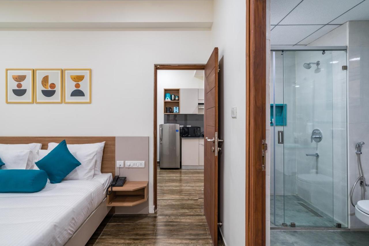 Skyla Studios & Suites - Hitech City ไฮเดอราบัด ภายนอก รูปภาพ